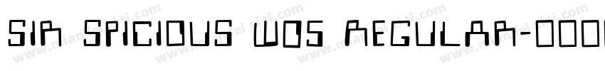 Sir Spicious W05 Regular字体转换